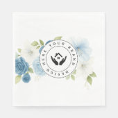 Einfaches Minimalistisches Logo-Papier Napf Serviette (Vorderseite)