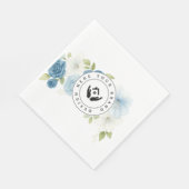 Einfaches Minimalistisches Logo-Papier Napf Serviette (Ecke)