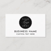 Einfaches Minimalistisches Logo Visitenkarte (Vorderseite)