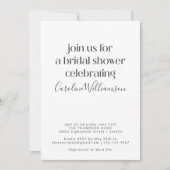 Einfaches Minimalistisches modernes Brautparty Einladung (Vorderseite)