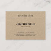 Einfaches Minimalistisches, modernes, elegantes, e Visitenkarte (Rückseite)