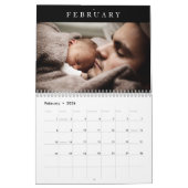 Einfaches Minimalistisches modernes Foto Kalender (Feb 2026)