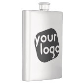 Einfaches minimalistisches, modernes Logo hinzufüg Flachmann (Rechts)