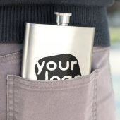 Einfaches minimalistisches, modernes Logo hinzufüg Flachmann (Beispiel)