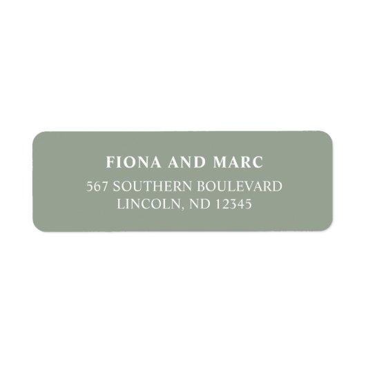 Einfaches minimalistisches, modernes Rückgabezeich (Vorne)