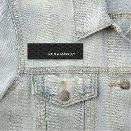 Einfaches Minimalistisches Monogramm-Muster Namensschild