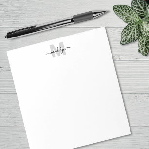 Einfaches minimalistisches Monogramm Notizblock
