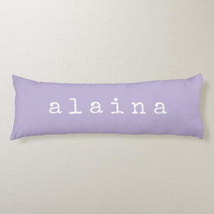 Einfaches minimalistisches Namensdesign in Lilapas Seitenschläferkissen