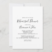 Einfaches Minimalistisches Probe Einladung (Vorderseite)