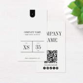 Einfaches minimalistisches QR-Code-Kleidung-Preiss (Schreibtisch)