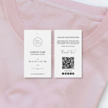 Einfaches minimalistisches QR-Code-Kleidung-Preiss