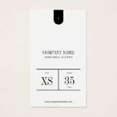 Einfaches minimalistisches QR-Code-Kleidung-Preiss (Vorderseite)