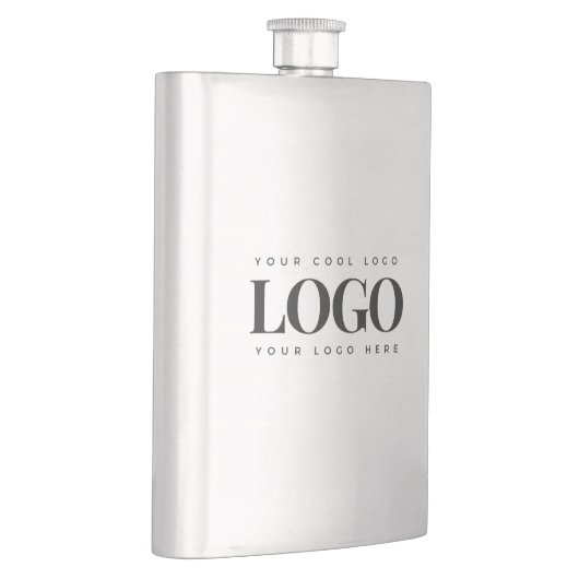 Einfaches Minimalistisches Rectangle-Business-Logo Flachmann (Rechts)