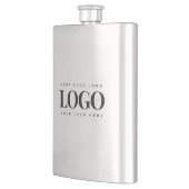 Einfaches Minimalistisches Rectangle-Business-Logo Flachmann (Links)