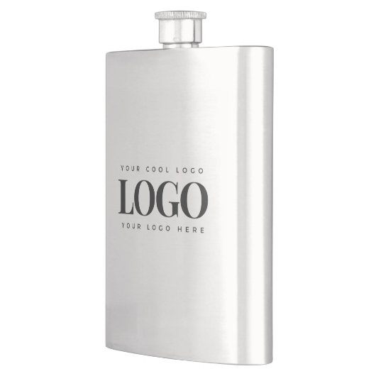 Einfaches Minimalistisches Rectangle-Business-Logo Flachmann (Links)