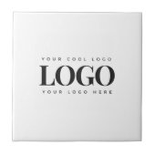 Einfaches Minimalistisches Rectangle-Business-Logo Fliese (Vorderseite)
