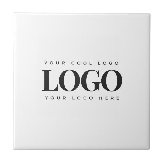 Einfaches Minimalistisches Rectangle-Business-Logo Fliese (Vorderseite)