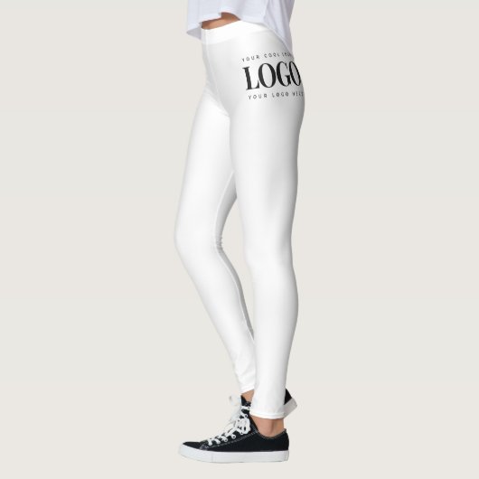 Einfaches Minimalistisches Rectangle-Business-Logo Leggings (Links)