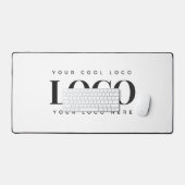 Einfaches Minimalistisches Rectangle-Business-Logo Schreibtischunterlage (Tastatur & Maus)