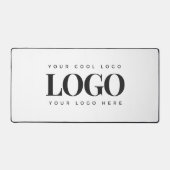 Einfaches Minimalistisches Rectangle-Business-Logo Schreibtischunterlage (Vorderseite)