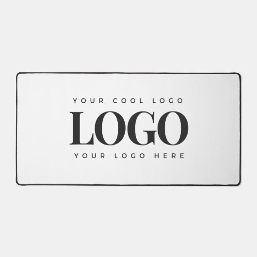 Einfaches Minimalistisches Rectangle-Business-Logo Schreibtischunterlage (Vorderseite)