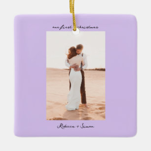 Einfaches minimalistisches Schriftfoto Keramikornament
