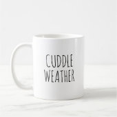 Einfaches Minimalistisches Schwarz-Weiß-Cuddle-Wet Kaffeetasse (Links)