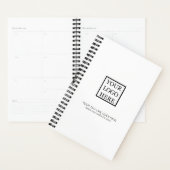 Einfaches Minimalistisches Schwarz-Weiß-Logo Planer (Anzeige)