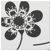 Einfaches Minimalistisches Schwarz-Weiß-Muster Stoff (Nahaufnahme)