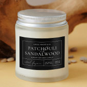 Einfaches Minimalistisches schwarzes Rechteck Lebensmitteletikett