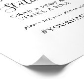 Einfaches Minimalistisches Selfstation-Zeichen Poster (Ecke)