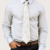 Einfaches Minimalistisches Silver Winter Snowflake Krawatte