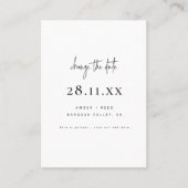 Einfaches Minimalistisches Skript ändern das Datum Empfehlungskarte (Vorderseite)