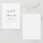 Einfaches Minimalistisches Skript ändern das Datum Empfehlungskarte (Vorne/Hinten)