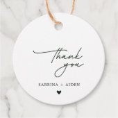 Einfaches Minimalistisches Skript-Brautparty Geschenkanhänger (Vorderseite)