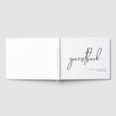 Einfaches Minimalistisches Skript Hochzeitshaus Gästebuch (Voll)