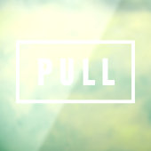 Einfaches Minimalistisches Türschild Fensteraufkleber (Blatt 3)