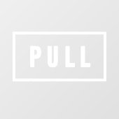 Einfaches Minimalistisches Türschild Fensteraufkleber (Blatt)