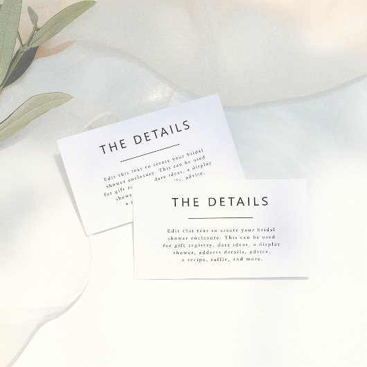 Einfaches Minimalistisches Typografie-Brautparty Begleitkarte