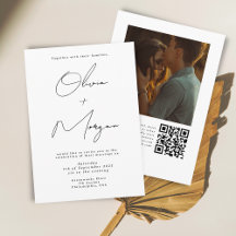 Einfaches Minimalistisches Typografie-Hochzeitssze
