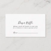 Einfaches Minimalistisches Windelrad Begleitkarte (Vorderseite)