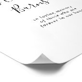 Einfaches Minimalistisches Zeichen für diese Kerze Poster (Ecke)