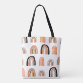 Einfaches Minimalmodell nahtlos Muster mit Gouache Tasche (Rückseite)
