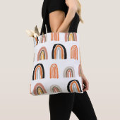 Einfaches Minimalmodell nahtlos Muster mit Gouache Tasche (Von Nahem)