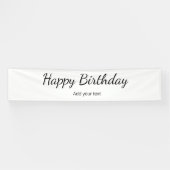 einfaches Minimum an glücklichem Geburtstag Ihren  Banner (Horizontal)