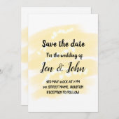 Einfaches Minimum an Ort und Stelle Save the Date Einladung (Vorne/Hinten)