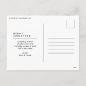 einfaches Minimum frohe Weihnachten Multi-Foto (Rückseite)