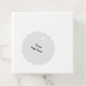 einfaches Minimum Hinzufügen von Logo Text Details Geschenkanhänger (Beispiel)