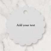 einfaches Minimum Hinzufügen von Logo Text Details Geschenkanhänger (Rückseite)