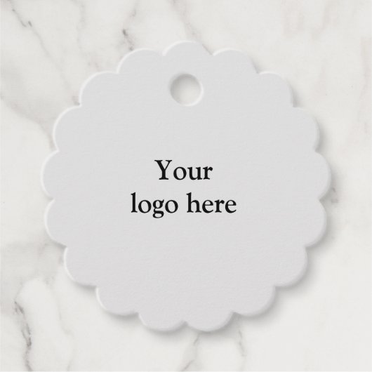 einfaches Minimum Hinzufügen von Logo Text Details Geschenkanhänger (Vorderseite)